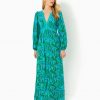 Wexlee LS Printed Maxi Dress